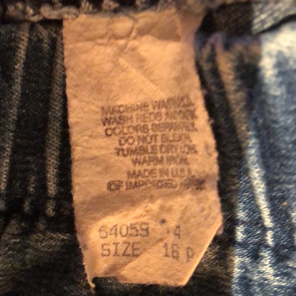 Maternity Blue Jean Elastic Waist 16 Petite - Picture 2 of 2